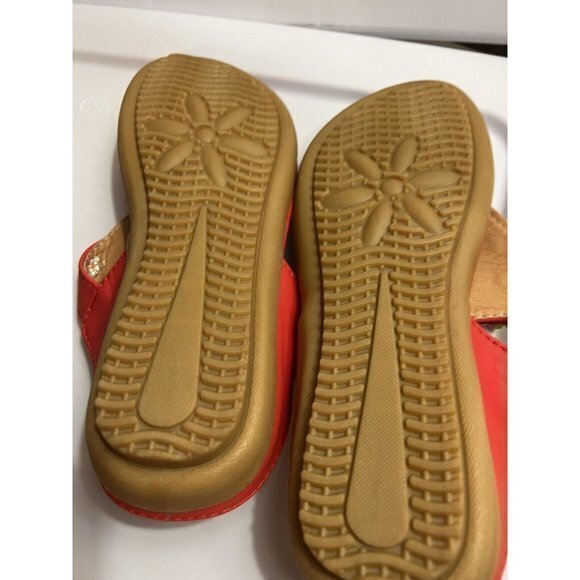 Siketu Cushioned Sandals Women's Size 6 /36 Red Stones Beads Shells Gems - Picture 10 of 10